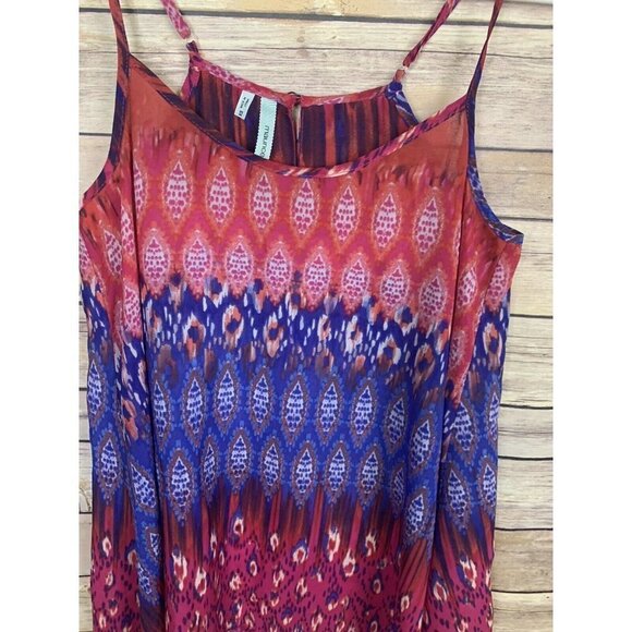 Maurices XS Asymmetric Tank Boho Sheer Top Tunic - Picture 3 of 8